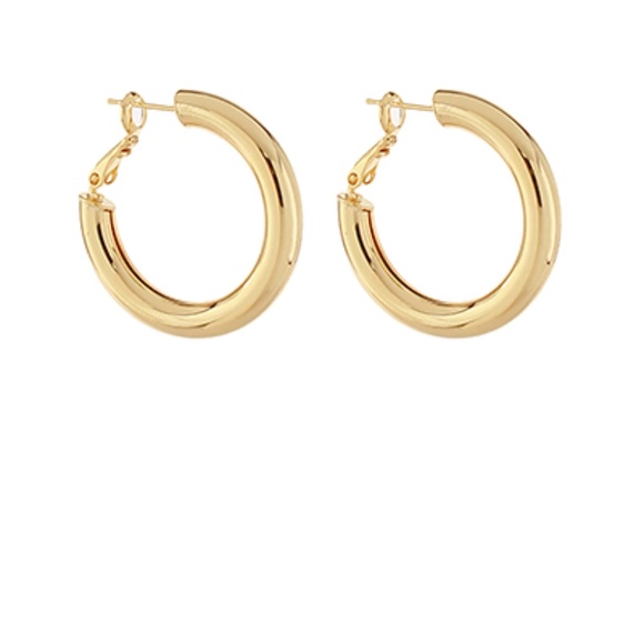 30mm Bold Metal Hoops - Picture 1 of 2